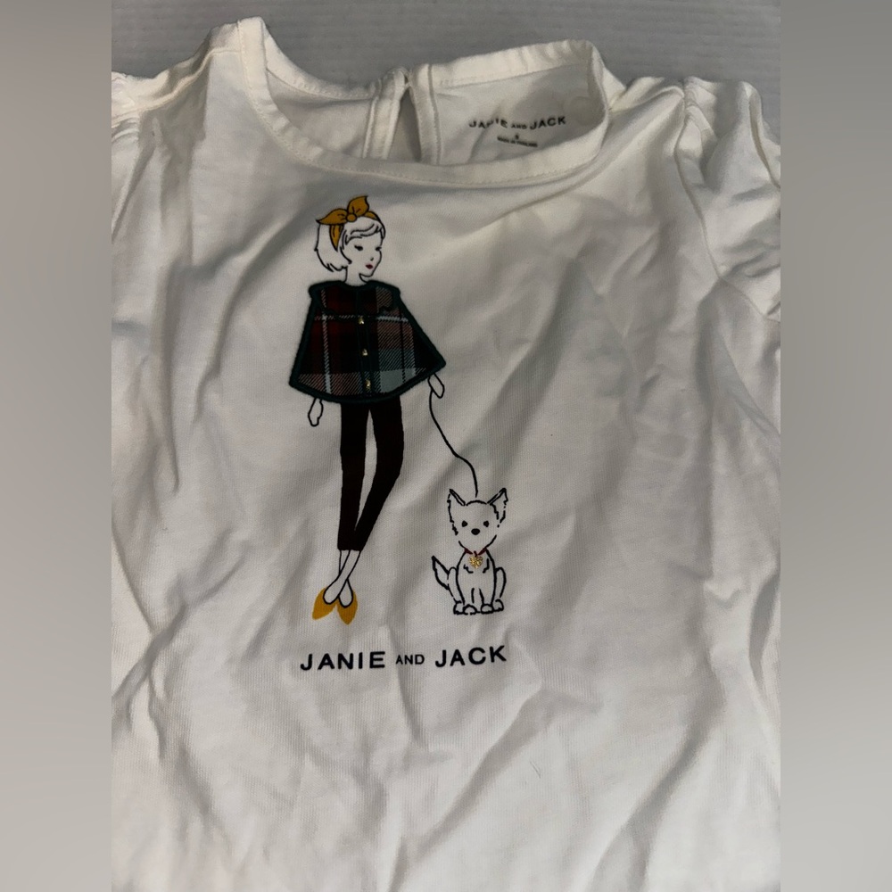Janie and Jack Girl Graphic Top size 3t